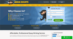 Desktop Screenshot of ninjaessays.com
